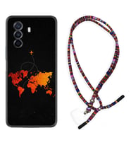 Huawei Nova Y70 Y90 Nova 9 SE  Kılıf Boyun Asklı Rasta Silikon İz Bırakan Uçak 1778