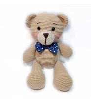 Sevimli Ayıcık Amigurumi Organik Oyuncak