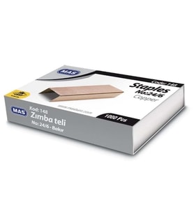 Mas Zımba Teli 24/6 Sarı Bakır - 2 kutu