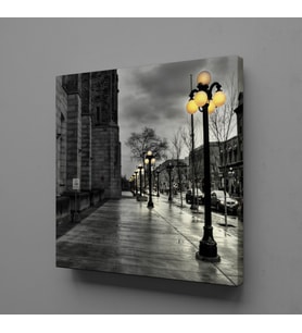 KARANLIK SOKAK KANVAS TABLO 170x170cm
