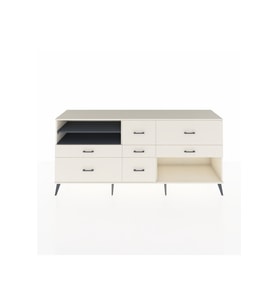 Hyperion Konsol 2 Raflı 7 Çekmeceli  220x44x99 Aytaşı-Antrasit/Aytaşı
