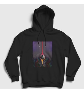 Presmono Unisex Beyaz Currents Tame Impala Kapüşonlu Sweatshirt 377900tt (Siyah)