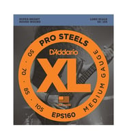 D'Addario EPS160 XL ProSteels Serisi Bas Gitar Tel Seti (Medium Tension - 50-105 - Paslanmaz Çelik)