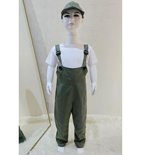 Bahçıvan Tulum ve Şapka Set Haki