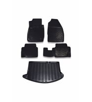 Ford Fiesta 2008-2013 Paspas Ve Bagaj Havuzu Seti (Siyah)