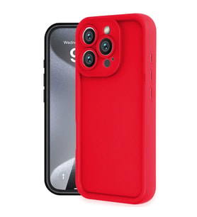 Apple iPhone 16 Pro Kılıf Viera Silikon - Kırmızı