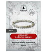 Labradorit 6mm Doğal Taş Bileklik