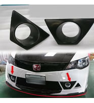 Honda Civic Mugen RR Sis Çerçevesi Parlak Siyah Plastik