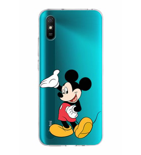 Xiaomi Redmi 9A Uyumlu Kapak Mickey Mouse Tasarımlı Şeffaf Silikon Kılıf