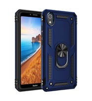 Durukar® Redmi 7A Kılıf Sofya Yüzüklü Silikon Kapak - Lacivert