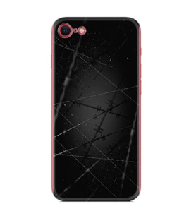 Apple iPhone 5 6 7 8 Plus Se XR Kılıf Desemli Silikon Dikenli Tel 1779