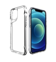 Apple iPhone 12 Uyumlu Kılıf Case, Transparent Smooth Hard Protective Cover (Şeffaf)