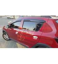 Dacia Sandero 2 HB 2012 > Cam Çıtası 4 Prç. P. Çelik (Krom)
