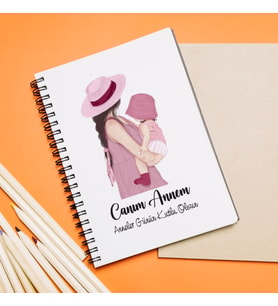 Anneler Günü Tasarımlı Defter