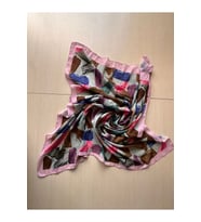 Fırça Desenli Bambu Eşarp (Bordo, Siyah, Lajivert Tonlar)