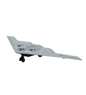 HW777-20 - Çek Bırak Metal Uçak Sesli Işıklı - Gri