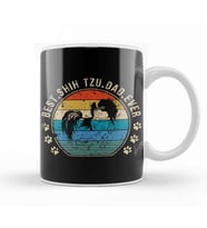 Best Shih Tzu Dad Ever Gift Father's Kupa Bardak Porselen