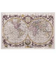 Eski Dünya Haritası Puzzle 240 Parça Yapboz