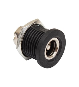 ADAPTÖR FİŞİ İÇİ METAL 12 MM YUVARLAK SOMUNLU DC 2.1MM ŞASE (IC-258C)