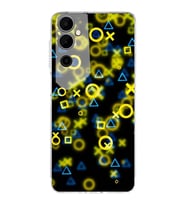 PrintiFy Tecno Pova Neo 2 Uyumlu Kamera Korumalı Semboller Tasarımlı Şeffaf Silikon Kılıf