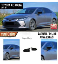 Toyota Corolla Batman Yarasa Ayna Kapağı Piano Black 2018 sonrası