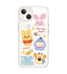 Iphone 14 PLUS Uyumlu Winnie The Pooh Tasarımlı Şeffaf Telefon Kılıfı