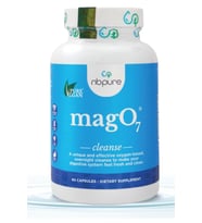 NBpure MagO7 - 90 Capsul Natural Colon Cleanse  Detox Occasional Constipation Relief, Stool Softening, Bloating for Men & Women Ozonated Magnesium Oxide. (Renksiz)