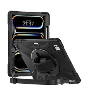 Microsonic Apple iPad Pro 13 2024 Kılıf (A2925-A2926) Heavy Defender Siyah