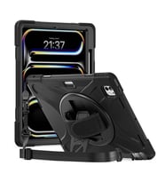 Microsonic Apple iPad Pro 13 2024 Kılıf (A2925-A2926) Heavy Defender Siyah