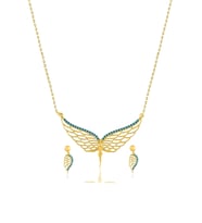 Altın Kaplamalı 925 Ayar Gümüş Melek Set - S012502