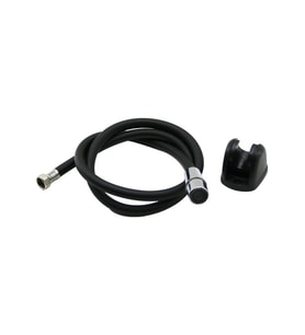 SİYAH PLASTİK PERLATÖRLÜ TAHARATMATİK HORTUM  120CM (5343)