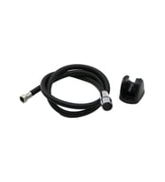 SİYAH PLASTİK PERLATÖRLÜ TAHARATMATİK HORTUM  120CM (5343)