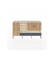 Arges Konsol 8 Raflı 2 Çekmeceli 3 Kapaklı 176x30x99 Aytaşı-Çam/Antrasit