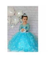 Tarlatanlı Frozen Kol Tül 6-7 Y.saç-taç-asa kostüm