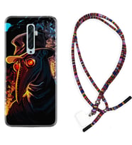 Oppo Reno 2Z 4 Lite 4 Pro 5 6 7 A31 Kılıf Boyun Asklı Rasta Silikon Karga 1616