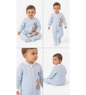 Northcity 6/48 Ay Kapitoneli Nakışlı Bebek Uyku Tulumu - Alerjik ve Güvenli Modelleri