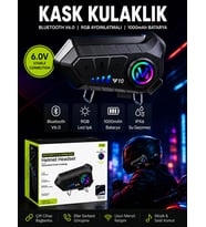Y0010 IPX6 Su Geçirmez RGB Sesli Asistan Hd Ses 5.3 Bluetooth Wireless İNTERKOM Kask Kulaklığı