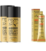 Delây Shark 48000 Gêciktîriçi Sprey ve Krem Seti - 3lü Set - Yüksek Kalite