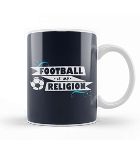 Football Is My Religion Kupa Bardak Porselen