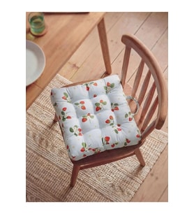 Çilek Baskılı Dolgulu Minder 40x40 Cm