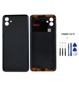 Samsung Galaxy A04 - SM-A045 FULL Kasa Arka Kapak Takım SİYAH - TAMİR SETİ