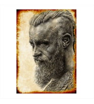 Vikings Ragnar Art Mdf Tablo