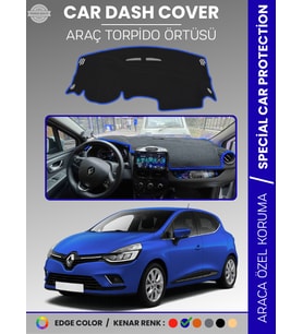 RENAULT CLİO 4 (2012-2020) Torpido Örtüsü Ön Göğüs Koruma Torpido Koruma Birebir Uyum Kaymaz