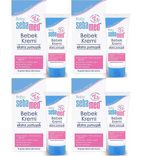 Sebamed Bebek Kremi 200ML (Ekstra Yumuşak) (4 Lü Set)