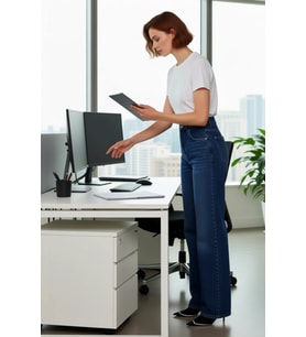Kadın Wide Leg Denim Pantolon Yüksek Bel Fonksiyonel Dayanıklı Kaliteli Konforlu Estetik Şık