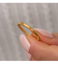 Hk Gümüş Kadın Yüzük Gold Ajda Gümüş Takı Hediyelik Ürünler