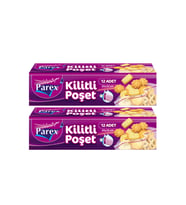 Kilitli Buzdolabı Poşeti Küçük Boy 12'li 20 x 25 cm İkili Set