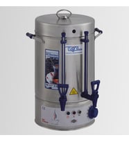 Tuğra Elektrikli Semaver 80 Bardak 8 Litre Çay Makinesi Otomatı Çaycı Krom