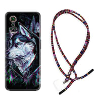 General Mobile GM 21 Pro GM 22 Pro Plus Kılıf Boyun Asklı Rasta Silikon Dog Eyes 1761