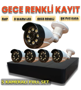 XM Pro İnsan ve Araç Tanıma Özellikli Beş Kameralı Güvenlik Kamera Sistemi